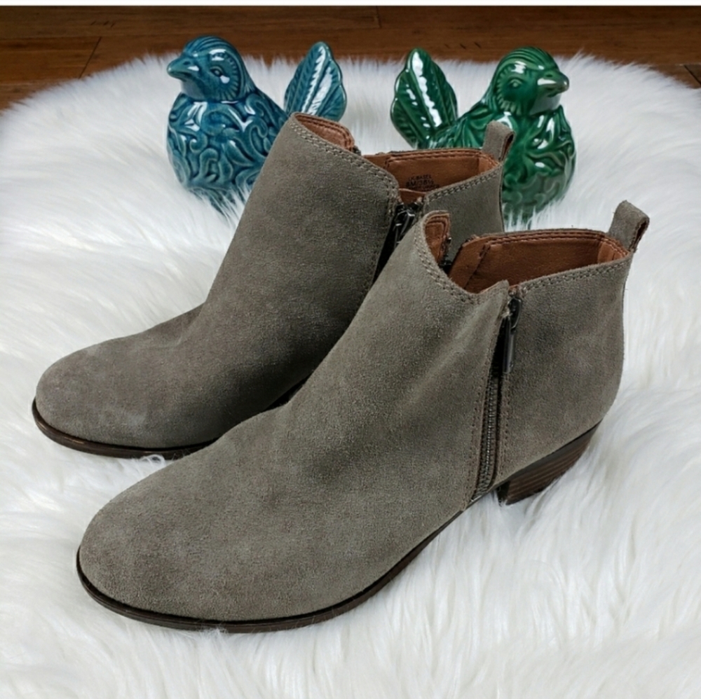 Lucky Brand suede booties 8